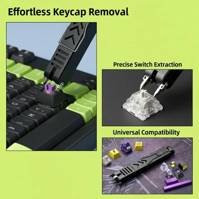 2 In 1 Keycaps Puller Accessories Unloading For Gaming Keyboard Switches Remover Button Extractor Tool Oasis Select