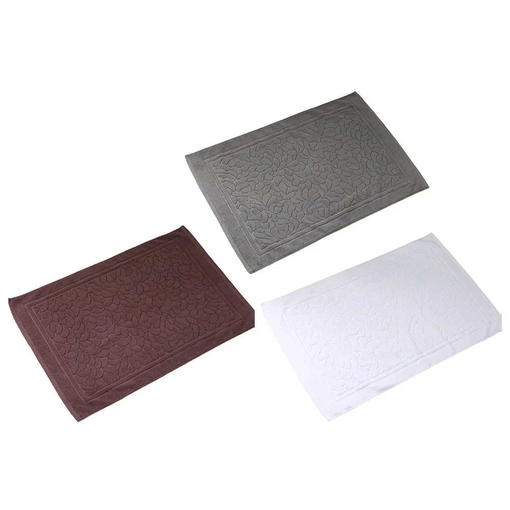 Cotton Bath Mats For Shower 31.5x19.7 Inch Rectangular Mat Bathroom Accessories Suitable For Various Styles & Settings