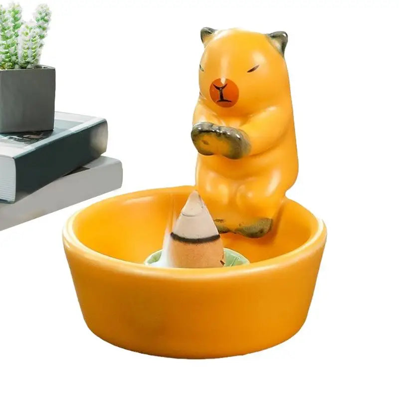 Cat Candle Holder Cute Cone Incense Burner Incense Tray Elegant Ceramic Stick Incense Holder Incense Cone Holder Decoration Oasis Select