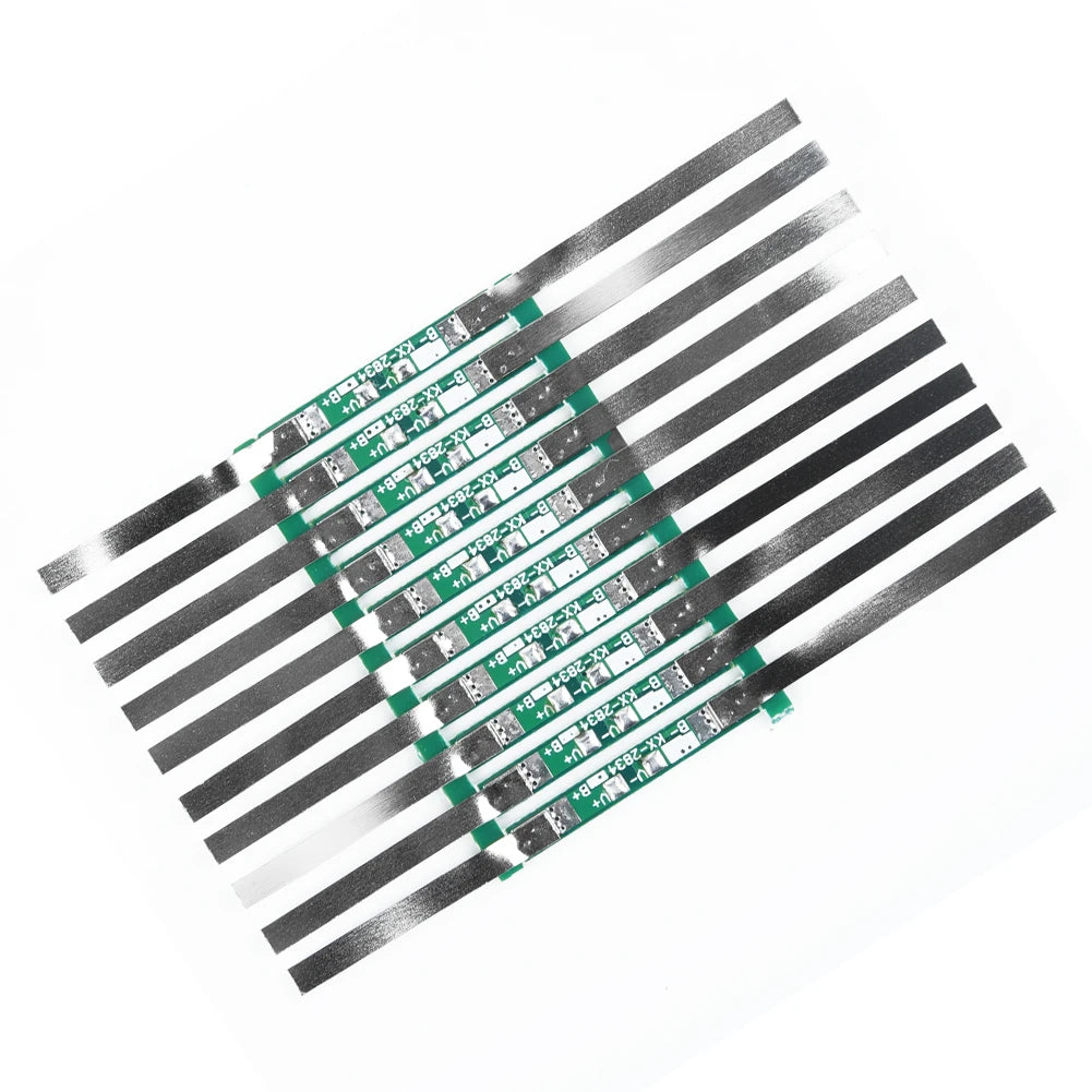 10Pcs Protection Board For 3.7V 18650 Li-Ion Lithium Battery W/ Solder Be JB 28*3mm Protectiive Board Replacement Oasis Select