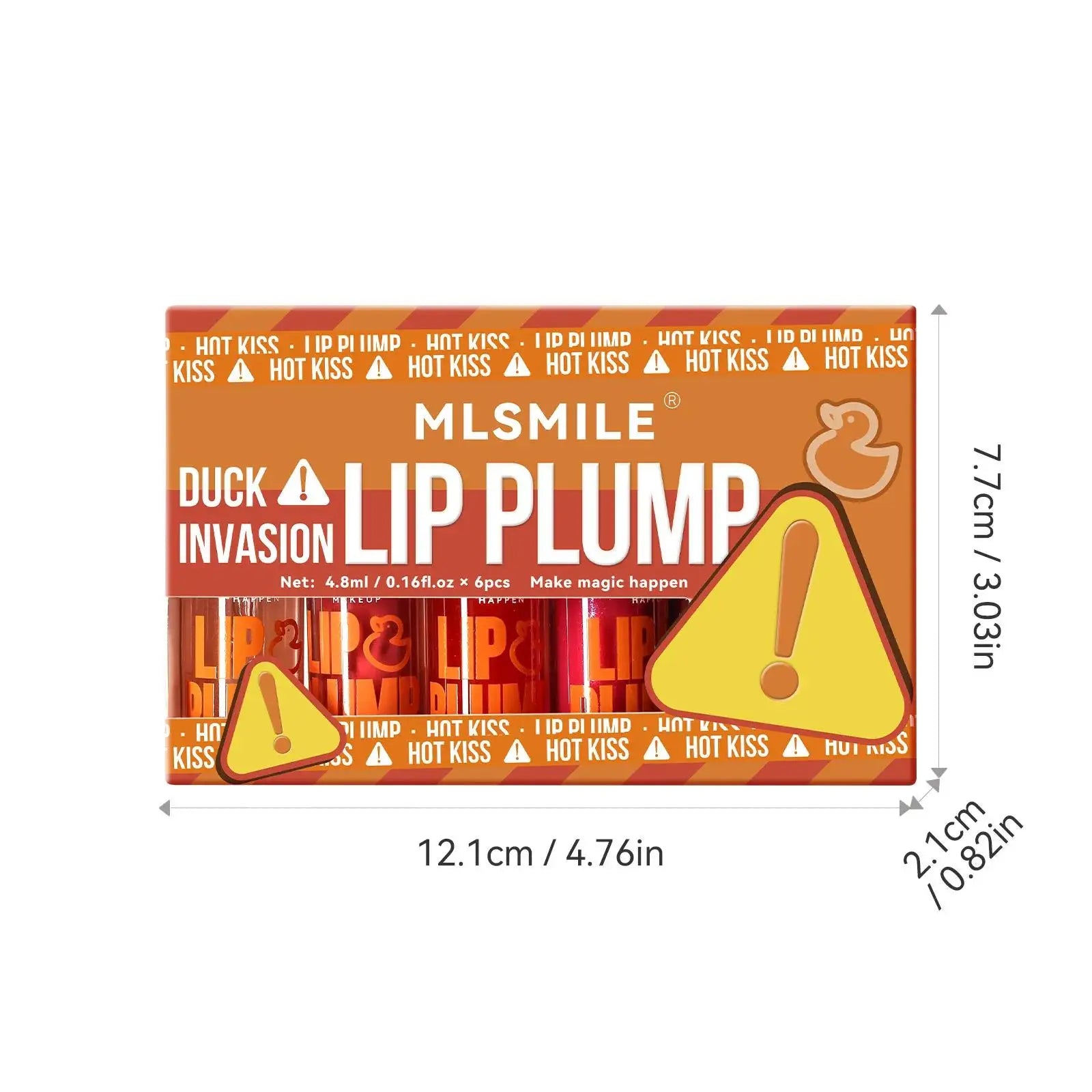 MLSMILE Lip Plumper Gloss Oil Set – Mirror Shine, 6 Piece