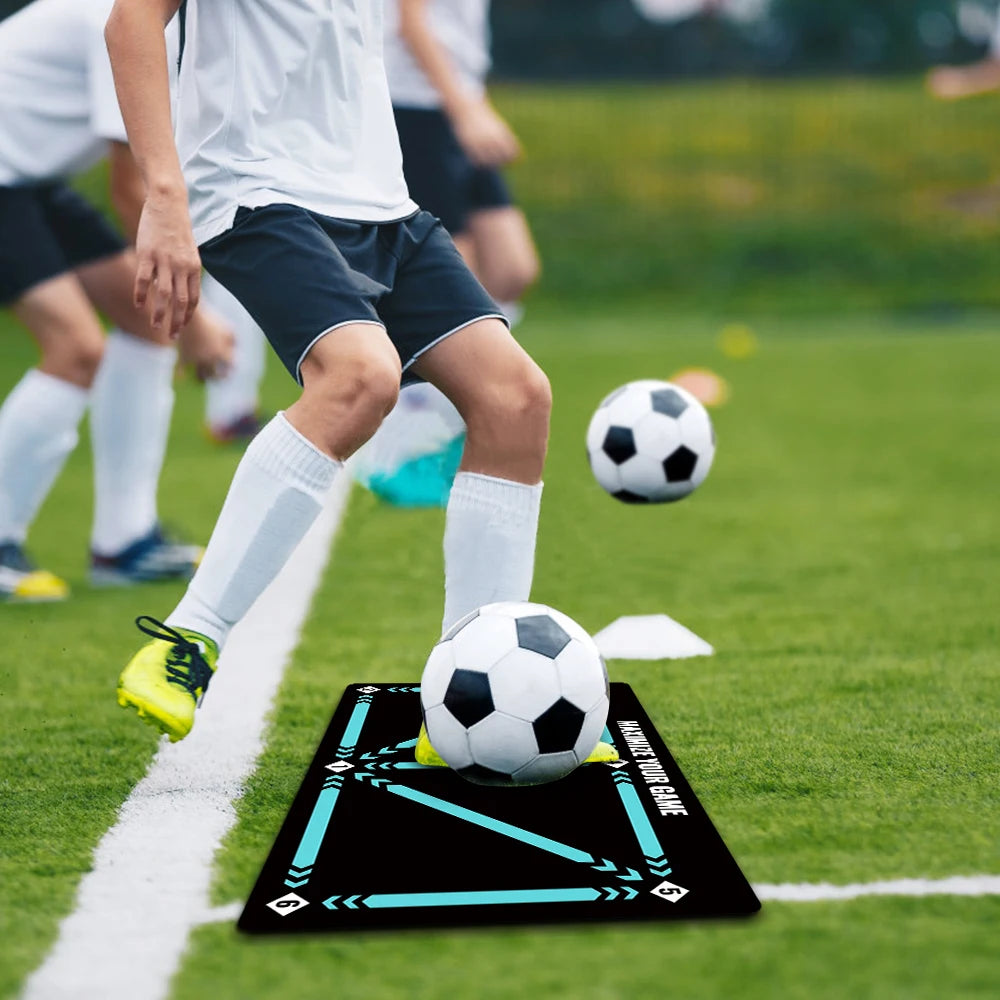 Football footwork training mat, ball control, Christmas gifts, silent shock absorption home training, ball sense improvement Oasis Select