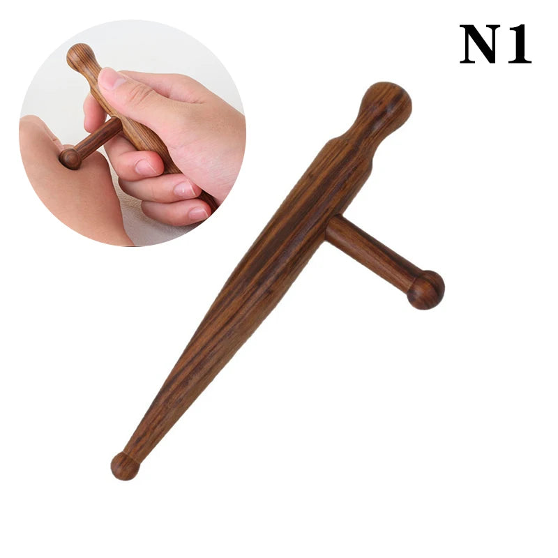Wood Massage Stick Tool Natural Sandalwood Massager Acupoint Reflexology Tools For Full Body Relaxing Deep Tissue Foot Massage Oasis Select N1
