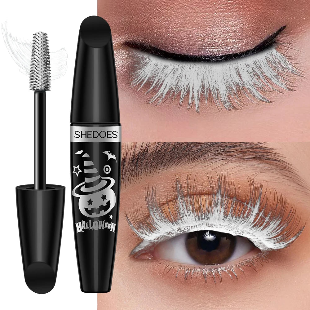 Halloween Black Mascara – Waterproof, Curly & Thick Lashes Halloween Mascara Oasis Select white