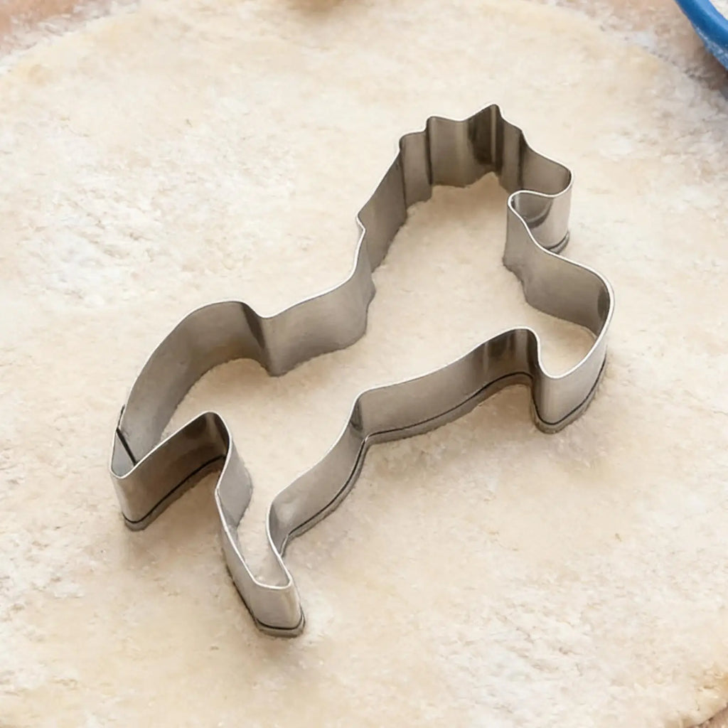 Horse Cookie Cutter Stamp Stainless Steel Baking Accessories Pressable Cookie Mold for Fondant Bakers Parents Home Party Oasis Select
