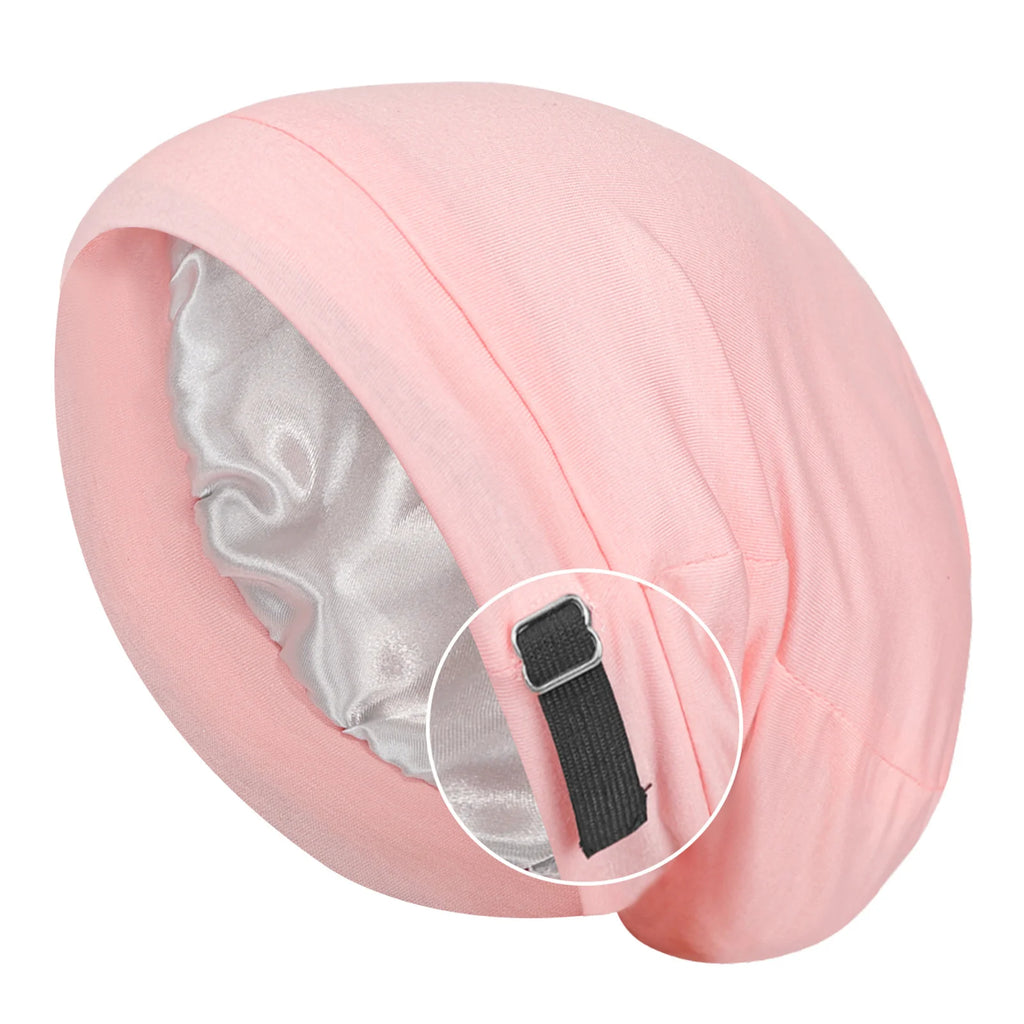 Satin Sleep Bonnet – Adjustable Hair Cap for Women