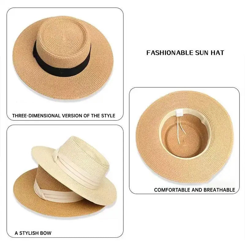 Women Straw Sunscreen Cap 모자 썬캡 비치모자 очки солнцезащитные женск Gorros Foldable UV Protection Outdoor Oasis Select