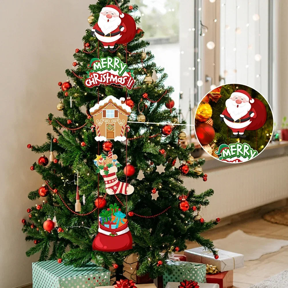 Christmas Decorations Party Door Decorations Santa Claus Door Decorations Banners Pendants Party Supplies Oasis Select