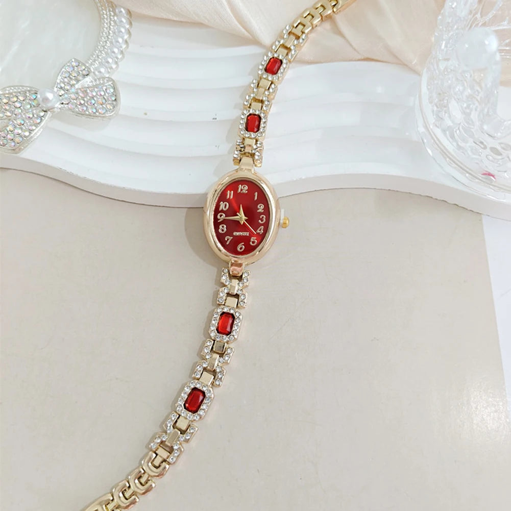 Women's Crystal Rhinestone Bracelet Watch | Elegant Quartz