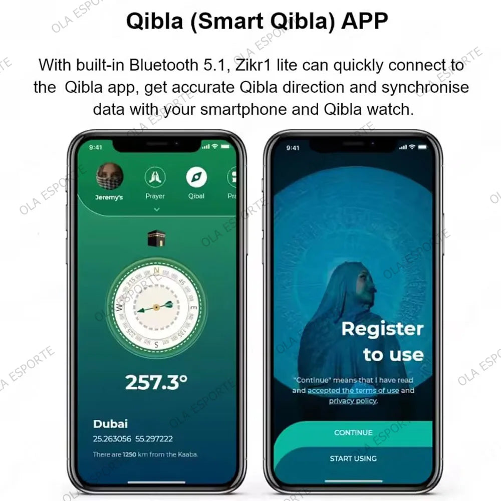 Smart Zikr Ring – Digital Tasbih, Qibla & Prayer Reminder