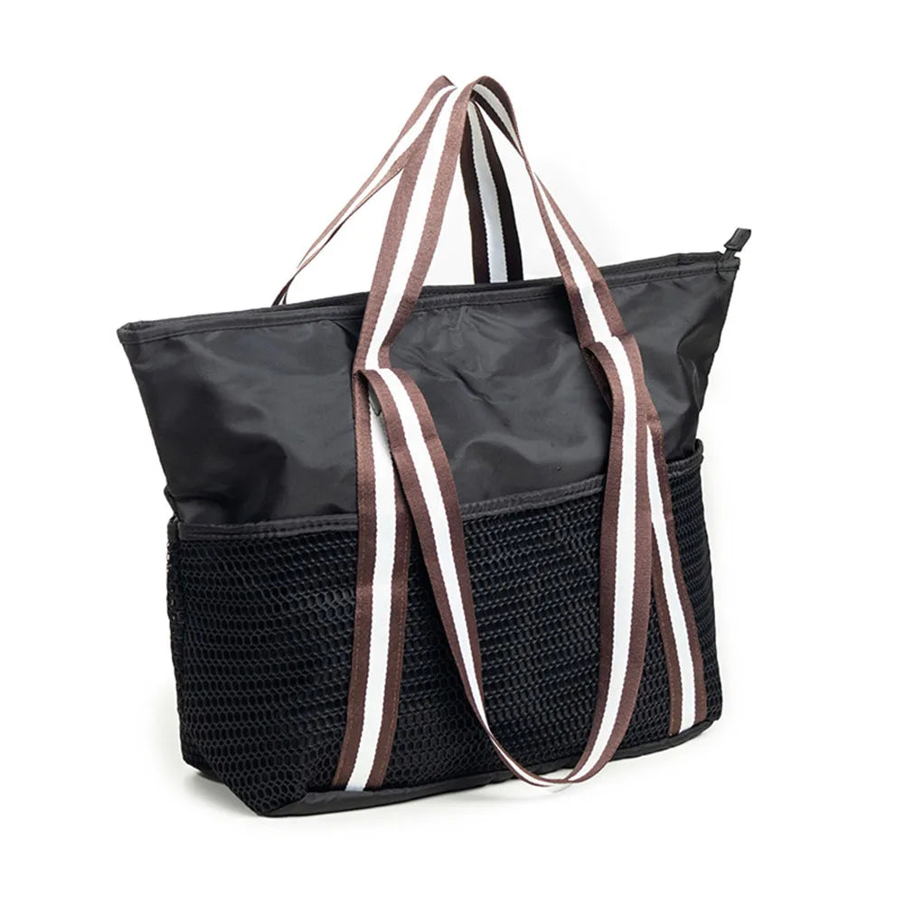 Large Capacity Waterproof Beach Tote for Travel Swimming and Outdoor Use Lightweight and with Comfortable Handles Oasis Select Is black China Mainland