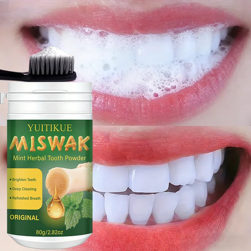 Miswak Mint Herbal Tooth Powder – Brighten & Deep Clean