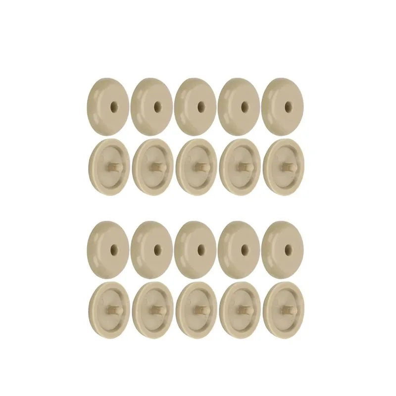 5-20pairs Car Safety Seat Belt Limit Buckle Clip Retainer Seatbelt StopButton Black Gray Beige Button Auto Interior Accessories Oasis Select 10pairs beige