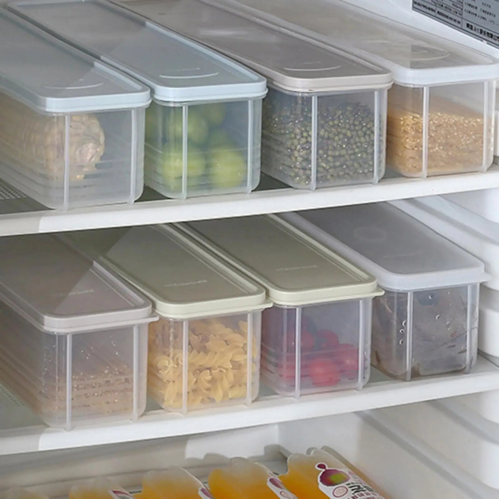 Pasta Container Rectangular Clear Spaghetti Container Organizer Stackable Spaghetti Container Airtight Containers Pasta Storage Oasis Select