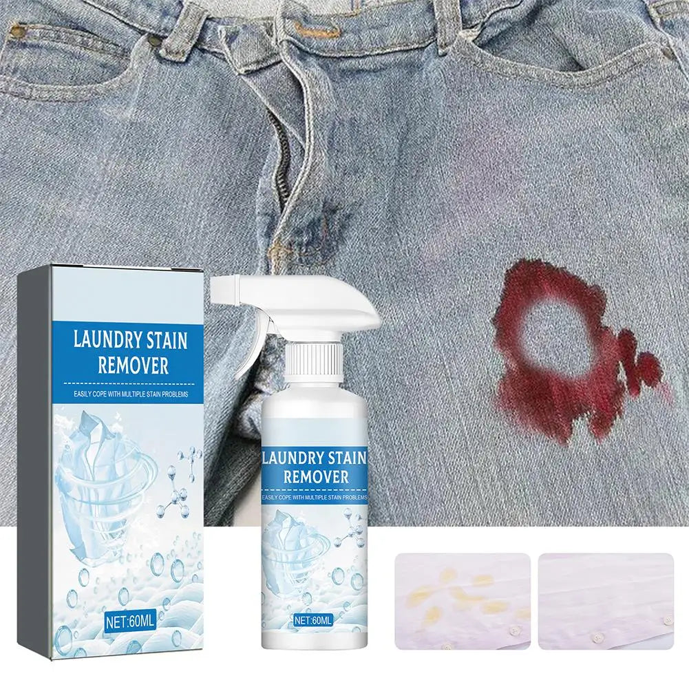 1/2PCS Clothing Stain Cleaner Powerful Laundry Stain Remover Spray Oil stains, Yellowing Cleaner For Dry Cleaning Oasis Select