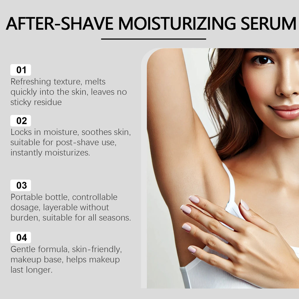 Post-Hair Removal Serum – Cleanse, Moisturize & Smooth Skin