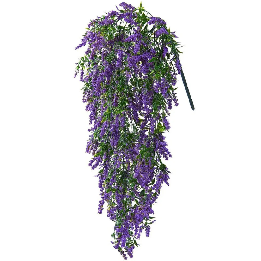 70cm Artificial Lavender Hanging Vines – 2 Pack | Home & Garden Artificial Hanging Vine Oasis Select Purple