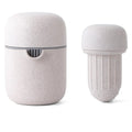 Hand Fruit Juicer Citrus Orange Squeezer Lid Rotation Press Anti-Slip Reamer for Lemon Lime Grapefruit Capacity Machine Oasis Select beige 14x10cm