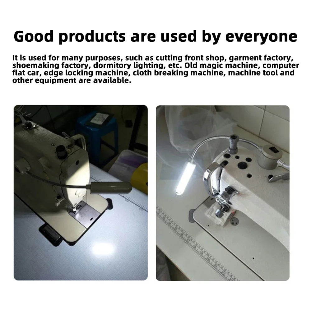 30 LED Industrial Sewing Machine Lamp with 360° Flexible Gooseneck Work Light Clothing Machine Accessory Oasis Select