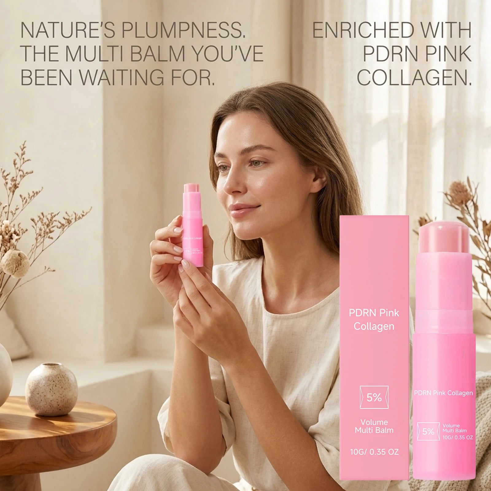 Collagen Multi Balm Stick – Moisturizing Anti-Wrinkle Face & Lip Collagen Balm Stick Oasis Select