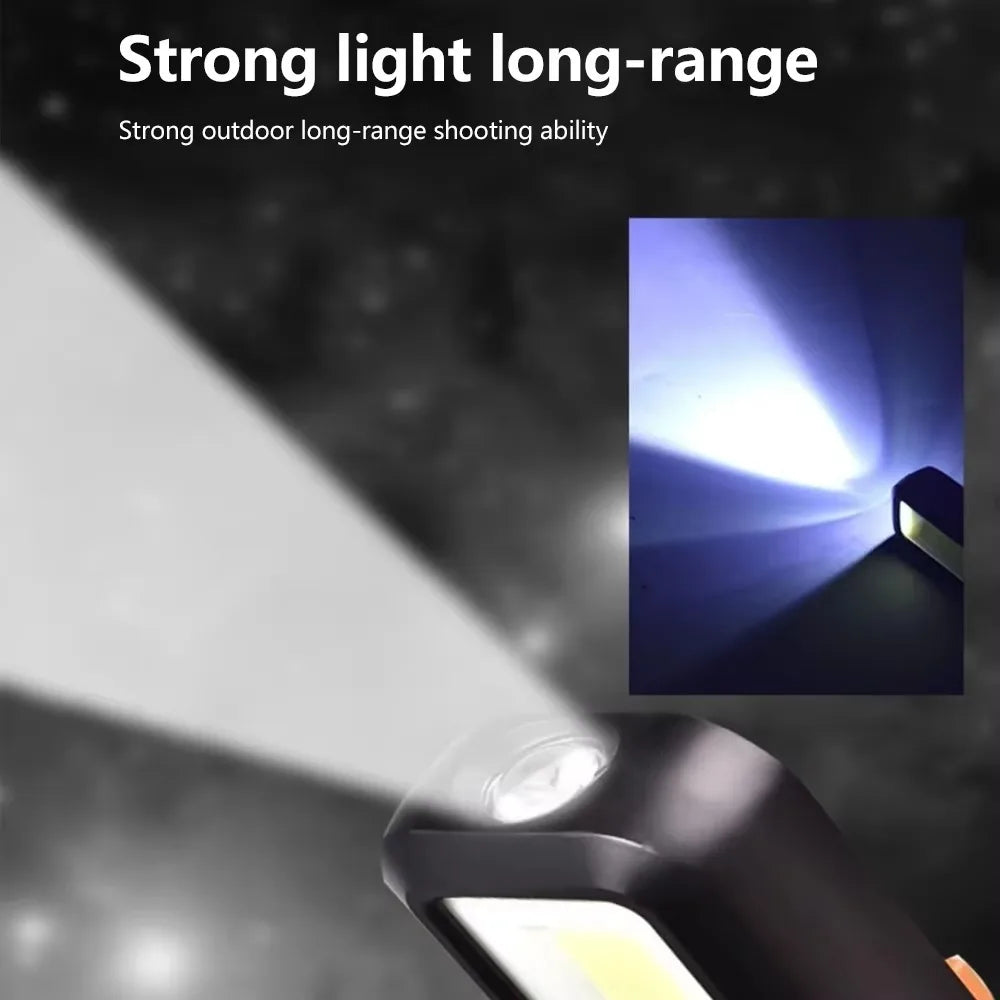 COB LED Magnetic Work Light | USB Rechargeable Torch & Lantern