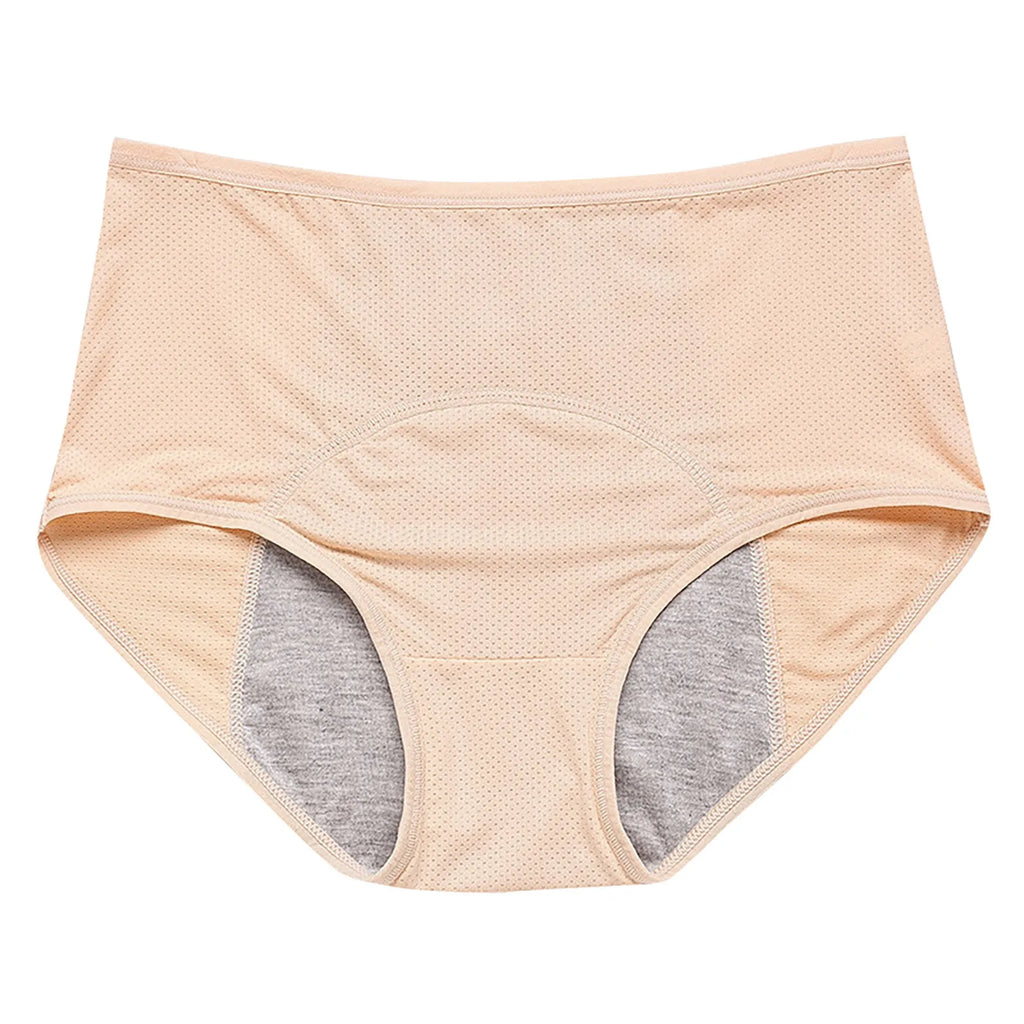 Women's Period Panties – Leak-Proof Cotton Mid-Waist Briefs Period Panties Oasis Select Complexion 2XL