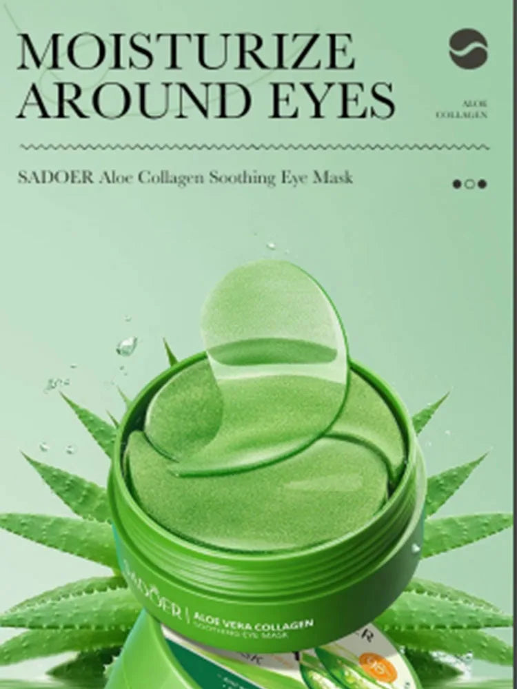 Aloe Vera Collagen Eye Masks 60pc – Dark Circles & Wrinkles Under Eye Mask Oasis Select