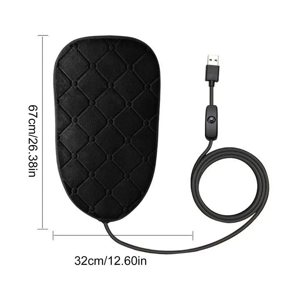 Motorcycle Seat Cover Motorbike Heating Seat Pad Cold Weather Scooter Cushion for Dirt Bike ATV Snowmobile Road Trip Touring Oasis Select Black