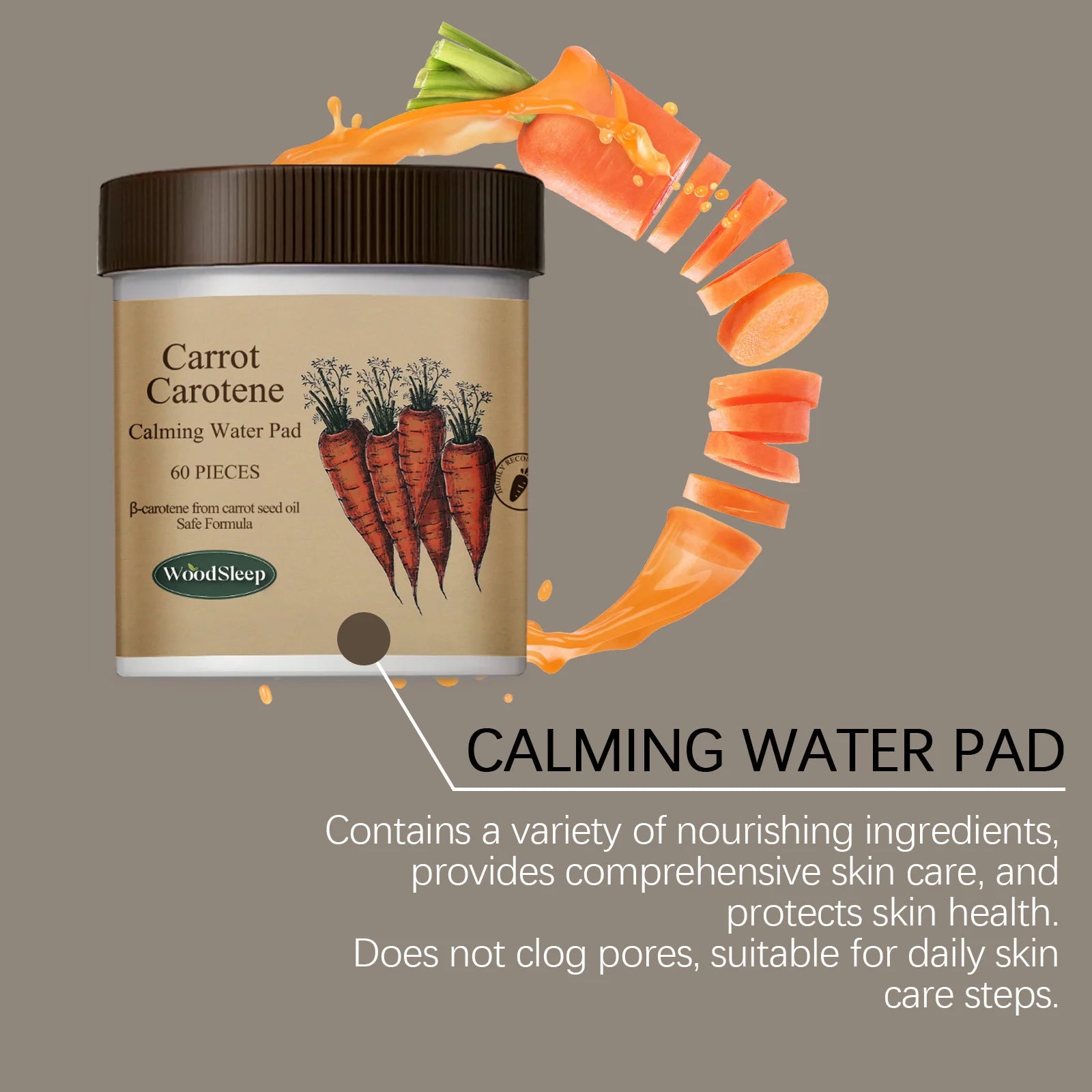 Carotenoid Calming Pads Repairing Damage Hydrating Smoothing Nourishing Firming Brighten Antioxidant Moisturizing Facial Mask Oasis Select