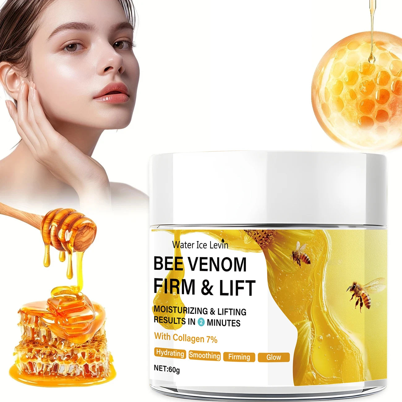 Bee Venom Instant Facial Lifting Cream 60g – Firm & Smooth Facial Lifting Cream Oasis Select