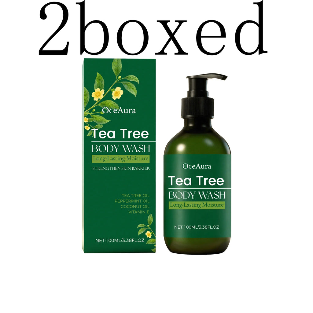 OceAura Tea Tree Body Wash – Hydrating Daily Shower Gel Moisturizing Shower Gel Oasis Select 2boxed
