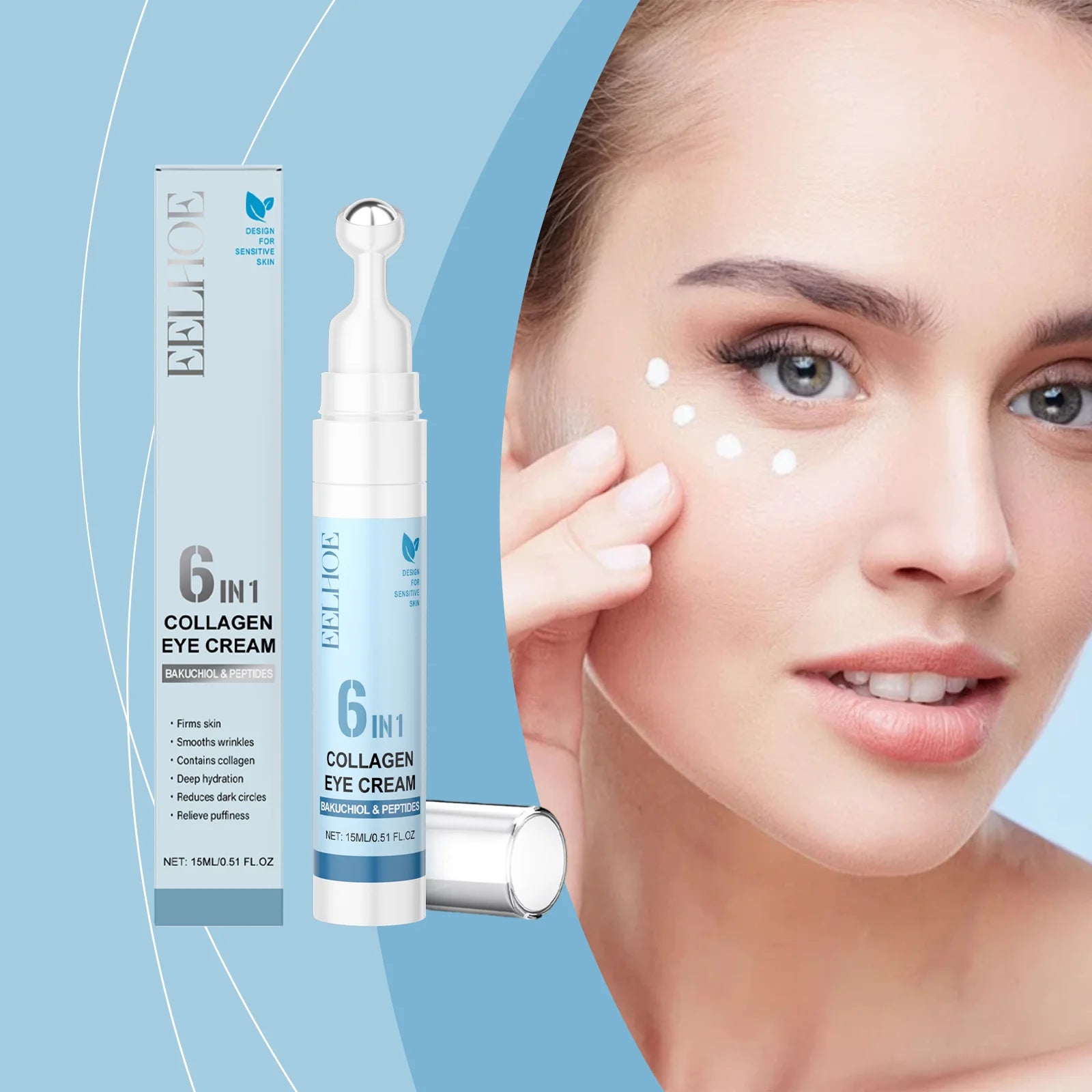 Eelhoe Collagen Eye Cream – Hydrating & Anti-Aging 15ml Collagen Eye Cream Oasis Select