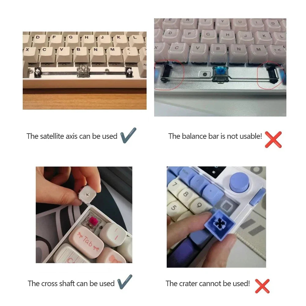 Carbon Fiber 132-Key Transparent Keycaps | RGB Mechanical Keyboard