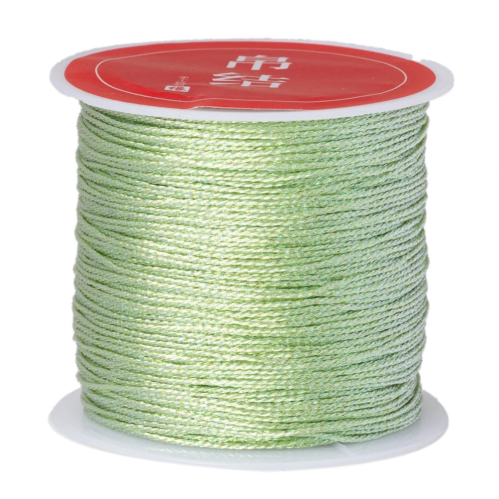 50m/0.4mm Nylon Cord Rope Beading DIY Handmade Necklaces Bracelets Jewelry Making Supplies Sewing Thread Cord Material Crafts Oasis Select 35 0.4mmX50m