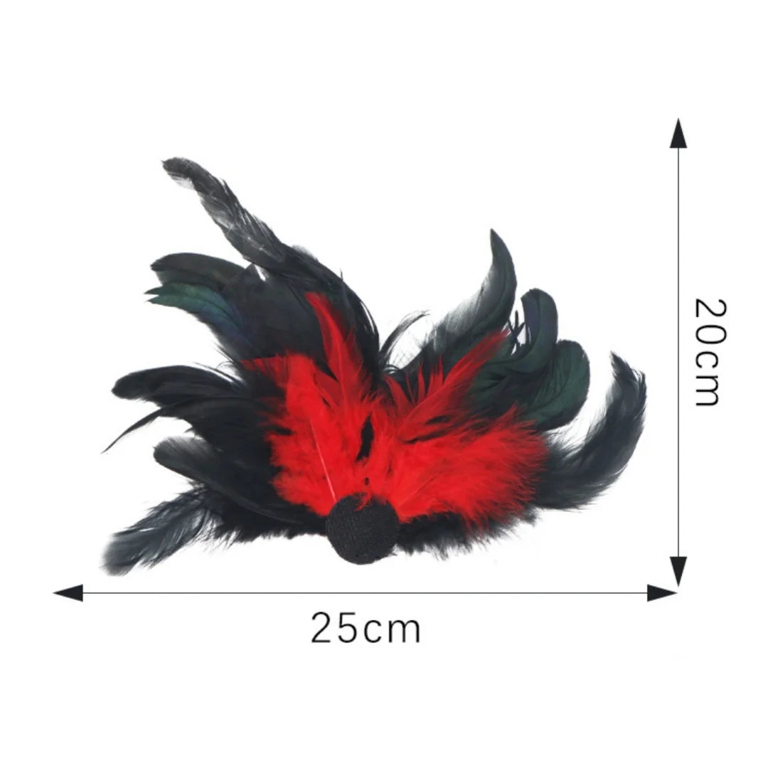 Halloween Phoenix Tail Feather Mask Rhinestones Glitter Half Face Masks Sexy Masquerade Ball Eye-Mask Cosplay Costume Party Deco Oasis Select