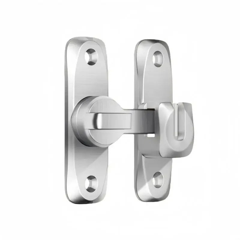 Non Perforated Door Buckle Bathroom Sliding Door Lock Buckle Furniture Buckle Pin Lock Aluminum Alloy Lock Buckle Oasis Select