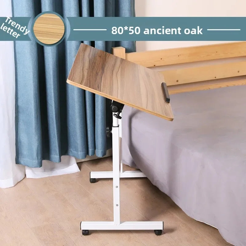 Computer desk Lazy table Desktop household bed Desk Simple small table Simple folding table Removable bedside table Durable Oasis Select Oak 80x50