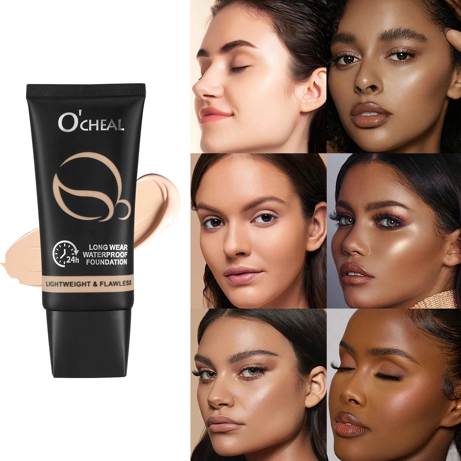 Ocheal 60g Full Coverage Foundation Cream Bronze Long Lasting Face Care Matte Sheer Liquid Concealer Contouring Makeup Cosmetics Oasis Select