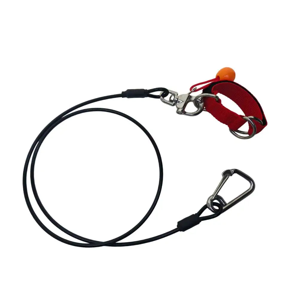 4.56FT Deep Sea Training Freediving Lanyard Spearfishing Scuba Diving Safety Stainless Steel Leash & Quick Release Wrist Strap Oasis Select