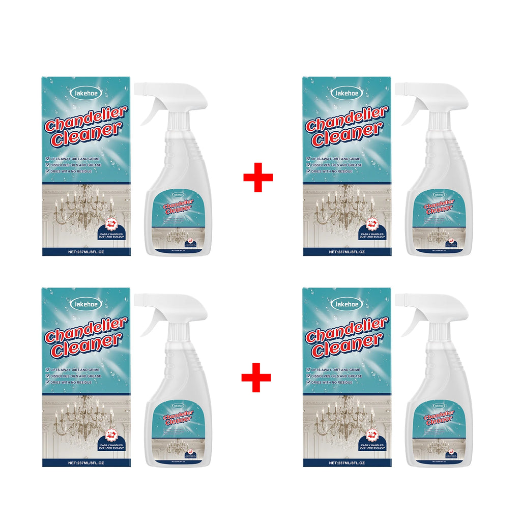 Chandelier Cleaner Spray Removes Dust and Grime Restores Sparkling Shine No Residue Cleaning Glass Dust Lamp Care Oasis Select 4pcs