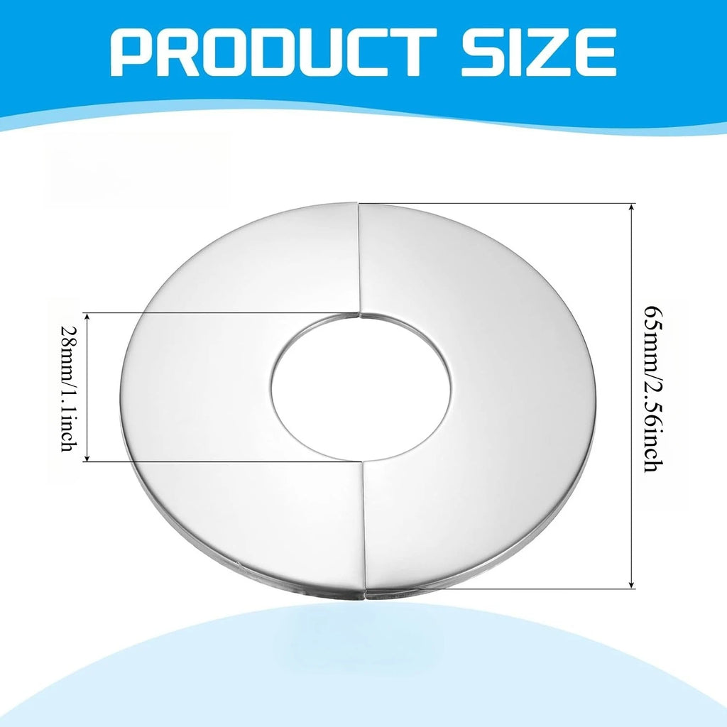 5/10 PCS Escutcheon Plate Stainless Steel Escutcheon Plate 28mm 1.1" Round Pipe Cover for Kitchen Bathroom Faucet Holes Oasis Select
