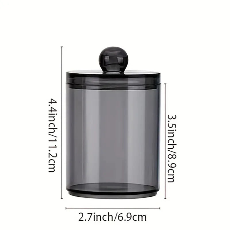 Qtip Holder-10 oz, Qtip Holder Dispenser for Bathroom Canister Storage Organization, Vanity Makeup Organizer, for Cotton Ball Oasis Select 1pc