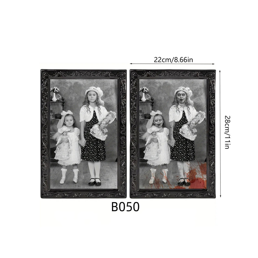 Halloween 3D Changing Face Portrait – Gothic Horror Wall Decor Halloween Wall Decor Oasis Select