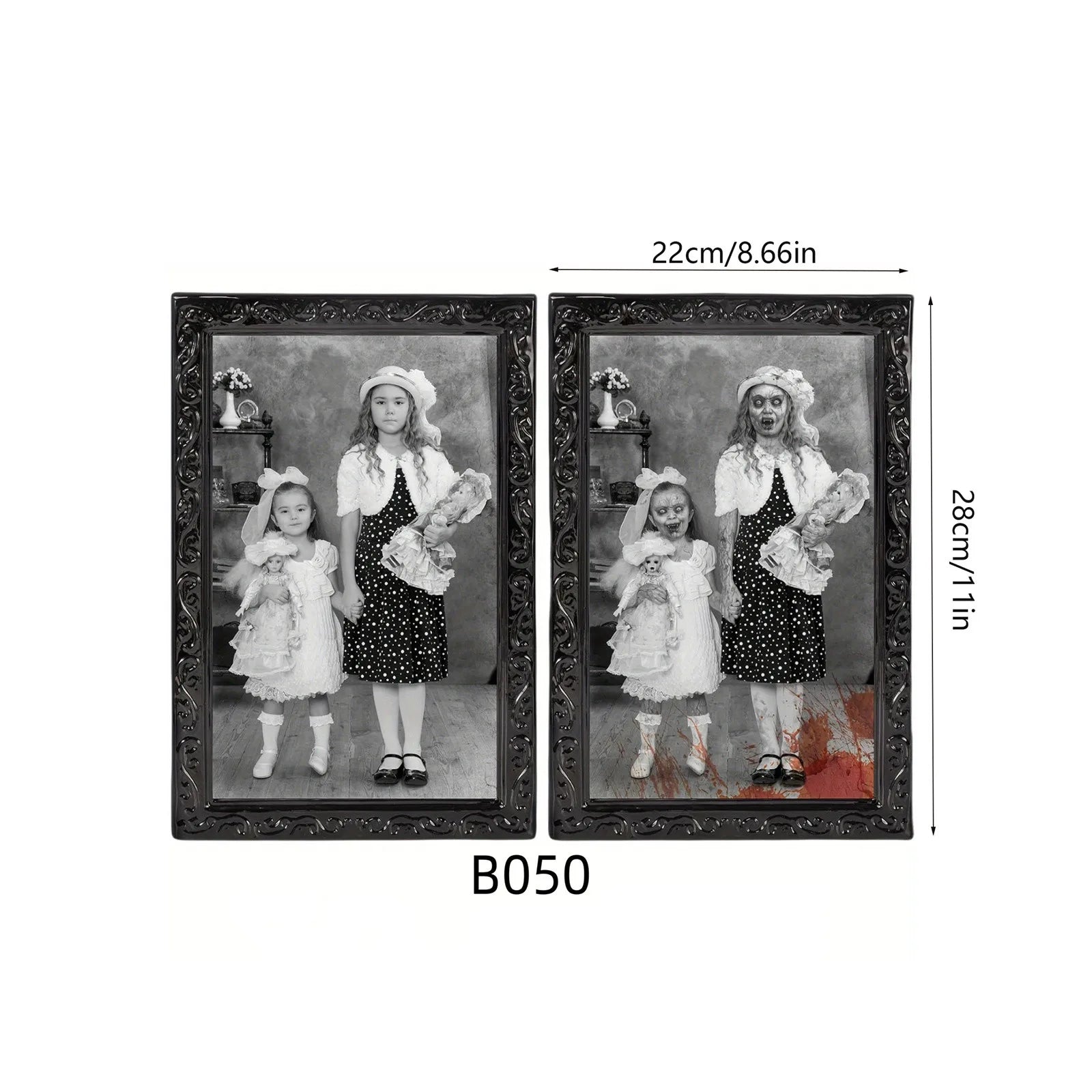 Halloween 3D Changing Face Portrait – Gothic Horror Wall Decor Halloween Wall Decor Oasis Select