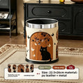 Trash Can Mid Ancient Style Open Top Double Inner Outer Bucket Retro High End Appearance Household Living Room Waste Storage Oasis Select B