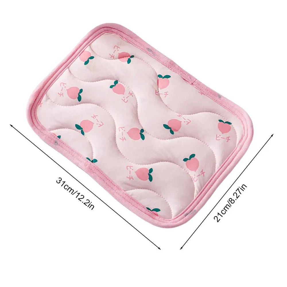 Summer Pet Cooling Mat Sleeping Bed Pet Cooling Blanket Portable Pet Cooling Mat Ice Cushion For Small Animals Pet supplies Oasis Select Pinks