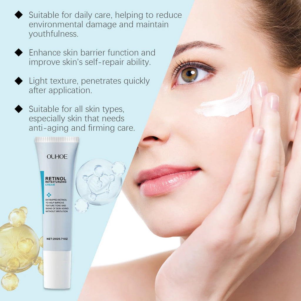 Retinol Wrinkle Removing Cream Firming Moisturizing Improve Dullness Glowing Skin Care Soothing Refreshing Face Repairing Cream Oasis Select
