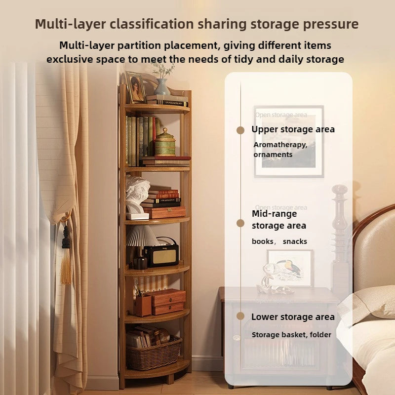 Corner Cabinet Triangle Corner Cabinet Indoor Shelf Shelf Living Room Floor Locker Modern Simple Storage Rack Oasis Select