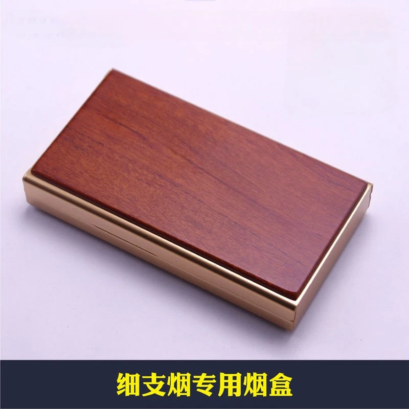 A high-end metal rosewood cigarette box with a 25-tube sliding lid design and a beautiful appearance Oasis Select