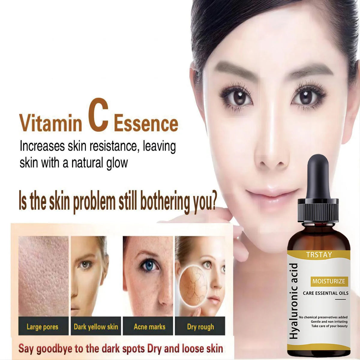 TRSTAY Collagen Peptide Facial Essence – Firming & Lifting Serum